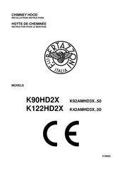 Bertazzoni K122HD2X Installation Instructions Manual