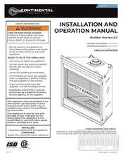 Continental Fireplaces Builder 42 Series Installation And Operation Manual