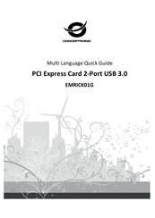 Conceptronic EMRICK01G Multi Language Quick Manual