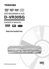 Toshiba D-VR30SG Owner's Manual
