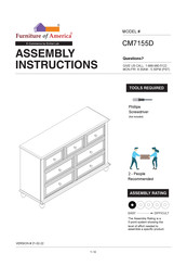 Furniture of America CM7155D Assembly Instructions Manual