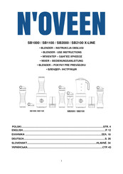 N'oveen Sport Mix & Fit SB1100 X-LINE Use Instruction