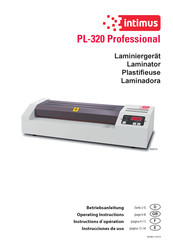 Intimus INT-LA-PL320PRO Operating Instructions Manual