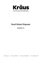 Kraus KWD10075MBL Installation Manual