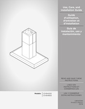 ELICA VAVANO EVI648S1 Use, Care And Installation Manual