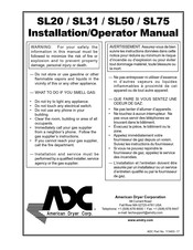 ADC SL20 Installation & Operator's Manual