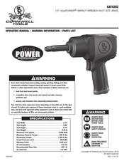 Cornwell Tools bluePOWER CAT4282 Operating Manual