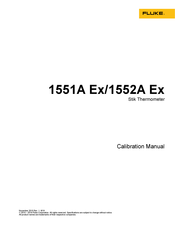 Fluke Stik 1551A-9-DL Calibration Manual