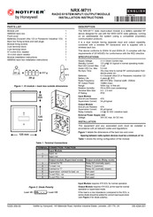 Honeywell Notifier NRX-M711 Installation Instructions
