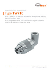 Weh TW710 Operating Instructions Manual