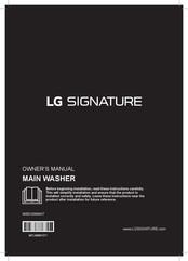LG SIGNATURE WSS1006WHT Owner's Manual