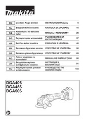 Makita DGA506RME Instruction Manual