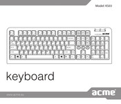 ACME KS-03 Manual