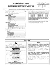 Blackmer ProVane PVS10A Installation, Operation And Maintenance Instructions