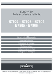 Samo B7904 Assembly Instructions Manual