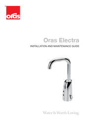 Oras Electra 6337FT Installation And Maintenance Manual