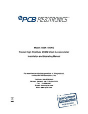 PSB Piezotronics 3503A1020KG Installation And Operating Manual