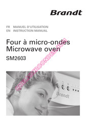 Brandt SM2603W Instruction Manual