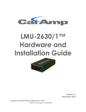 Cal Amp LMU-2 30 Series Hardware And Installation Manual