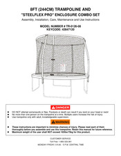 Tasman Sports 42847120 Assembly, Installation, Care, Maintenance, And Use Instructions