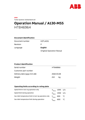 ABB A130-M55 Operation Manual