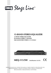 IMG STAGELINE MEQ-115/SW Instruction Manual