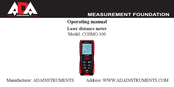 ADA INSTRUMENTS Cosmo 100 Operating Manual