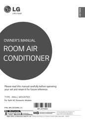 LG LSU5AT5M Owner's Manual
