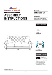 Furniture of America CM6572SF-VN Assembly Instructions Manual