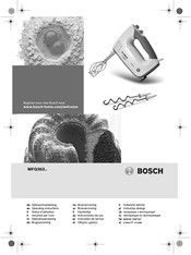 Bosch MFQ363 Series Operating Instructions Manual