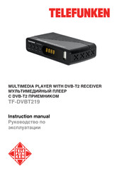 Telefunken TF-DVBT219 Instruction Manual
