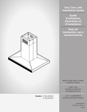 ELICA ESL642S3 Use, Care And Installation Manual