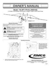 Fimco 110-3PT-17N-XL Owner's Manual