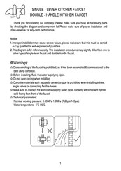 alfi AB3600-PC Installation Instructions Manual