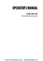 Volvo Penta D49A MS Operator's Manual