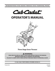 Cub Cadet 31AH55TA596 Operator's Manual