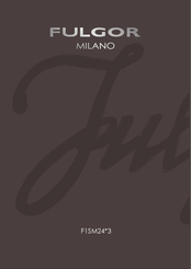Fulgor Milano F1SM24 3 Series Manual