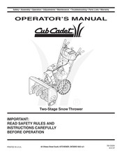 Cub Cadet 31AH5MLH596 Operator's Manual