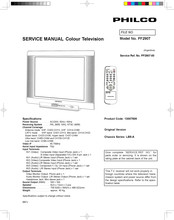 Philco PF2907 Service Manual