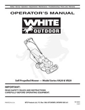 White Outdoor VB20 Series Operator's Manual