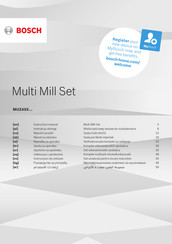 Bosch MUM58250 Instruction Manual