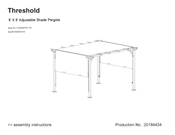 Threshold 009050410 Assembly Instructions Manual