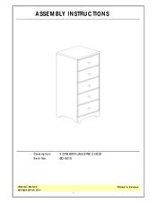 Unfinished Furniture Of Wilmington BD-5015 Assembly Instructions