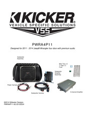 Kicker PWRA4P11 Quick Start Manual