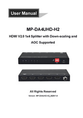 Milestone pro MP-DA4UHD-H2 User Manual