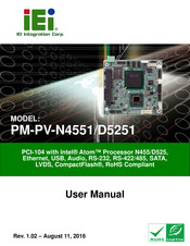 IEI Technology PM-PV-N4551/D5251 User Manual