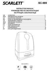 Scarlett SC-989 Instruction Manual