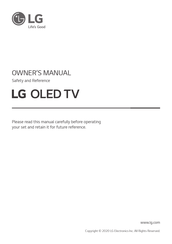 LG OLED55CXPCA Owner's Manual