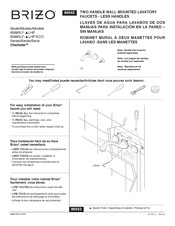 Brizo Charlotte 65885LF-LHP Series Manual