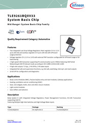 Infineon TLE9261BQXV33 Manual